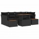 Sonata H Комплект за хранене в градината 7 pcs Черен и кафяв