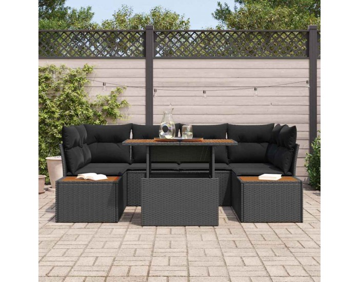 Sonata H Комплект за хранене в градината 7 pcs Черен и кафяв