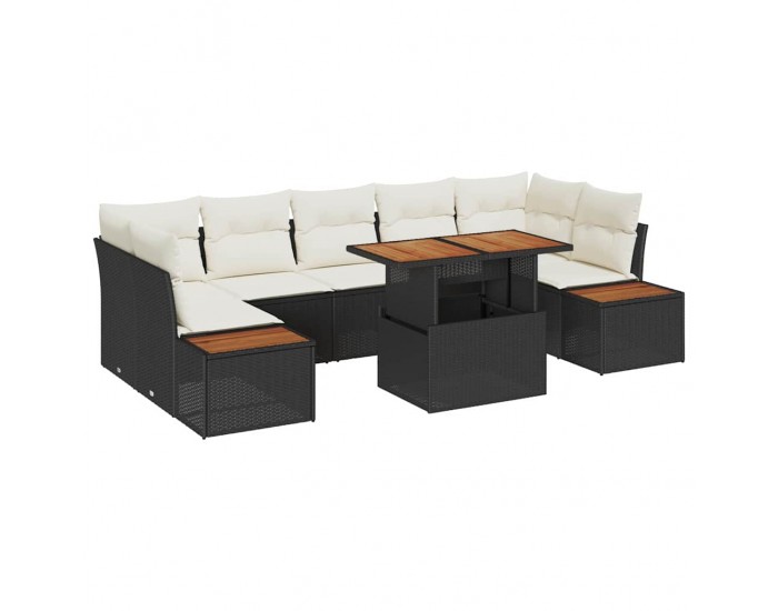 Sonata H Комплект за хранене в градината 8 pcs Черен и бежов