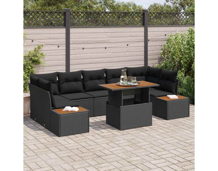Sonata H Комплект за хранене в градината 8 pcs Черен и кафяв