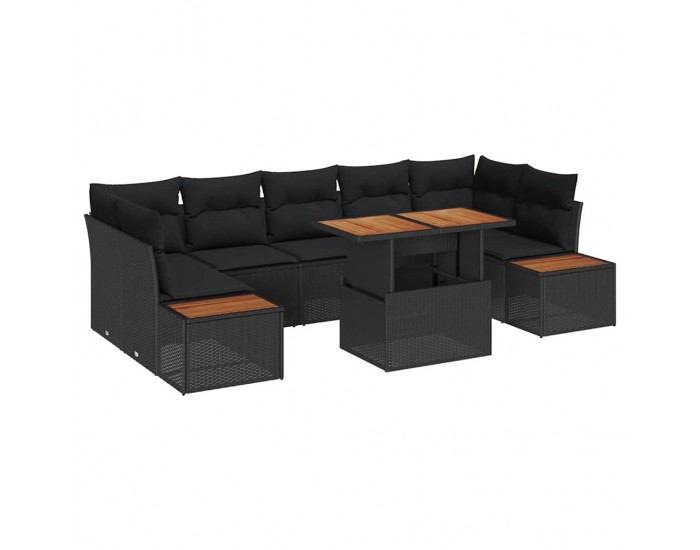 Sonata H Комплект за хранене в градината 8 pcs Черен и кафяв