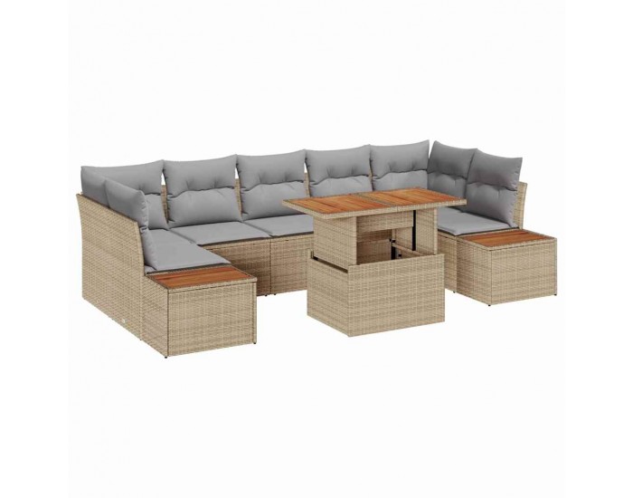 Sonata H Комплект за хранене в градината 8 pcs Бежово и сиво