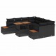 Sonata H Комплект за хранене в градината 9 pcs Черен и кафяв