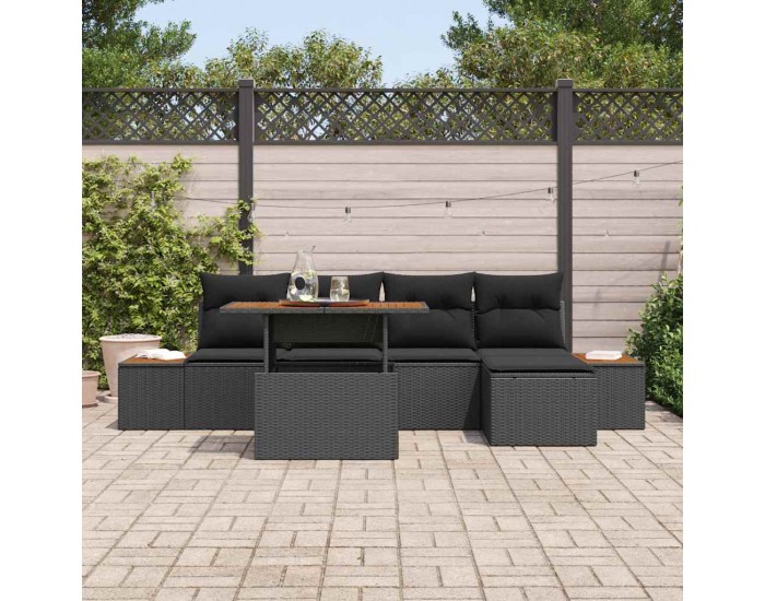 Sonata H Комплект за хранене в градината 6 pcs Черен и кафяв