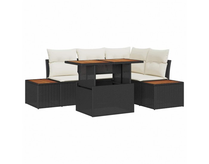 Sonata H Комплект за хранене в градината 5 pcs Черен и бежов