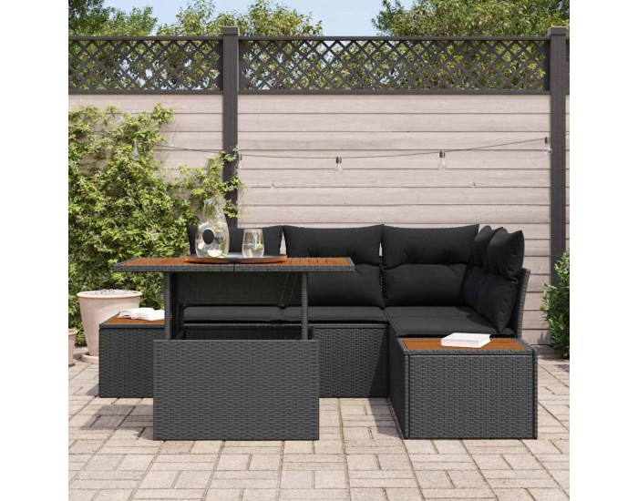 Sonata H Комплект за хранене в градината 5 pcs Черен и кафяв
