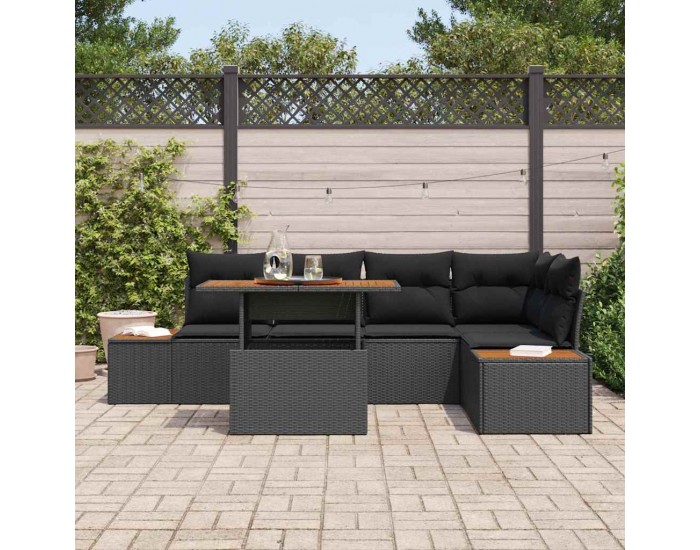 Sonata H Комплект за хранене в градината 6 pcs Черен и кафяв