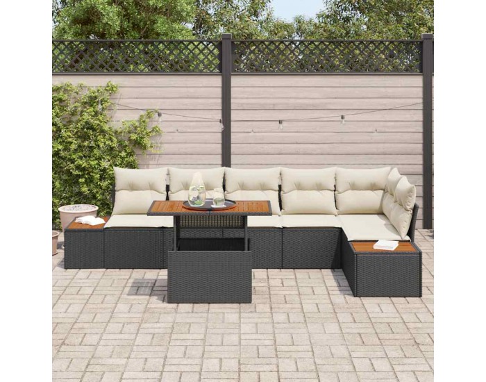 Sonata H Комплект за хранене в градината 7 pcs Черен и бежов