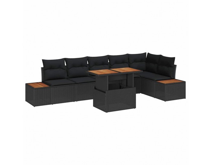Sonata H Комплект за хранене в градината 7 pcs Черен и кафяв