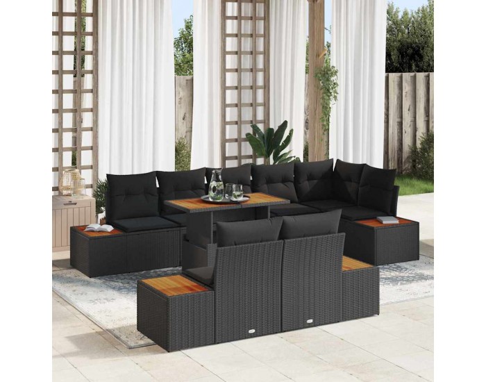 Sonata H Комплект за хранене в градината 9 pcs Черен и кафяв