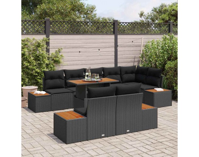Sonata H Комплект за хранене в градината 9 pcs Черен и кафяв