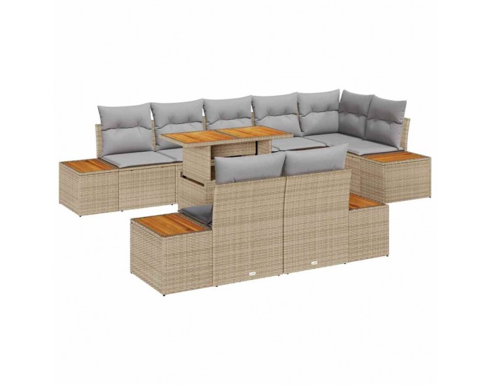 Sonata H Комплект за хранене в градината 9 pcs Бежово и сиво