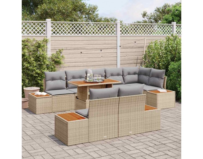 Sonata H Комплект за хранене в градината 9 pcs Бежово и сиво
