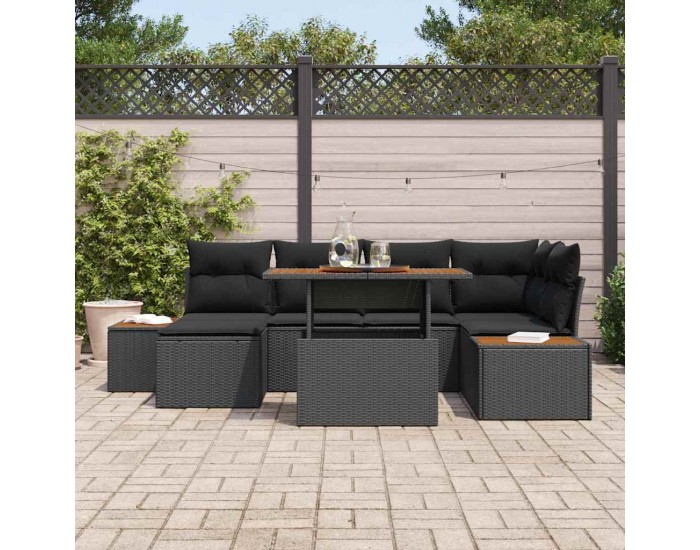 Sonata H Комплект за хранене в градината 7 pcs Черен и кафяв