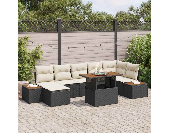 Sonata H Комплект за хранене в градината 8 pcs Черен и бежов