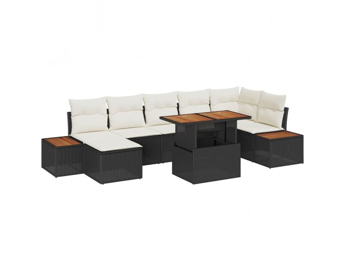 Sonata H Комплект за хранене в градината 8 pcs Черен и бежов