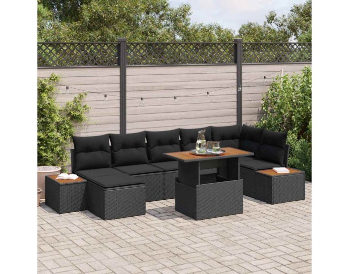 Sonata H Комплект за хранене в градината 8 pcs Черен и кафяв