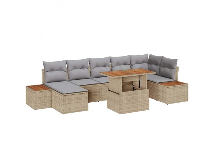 Sonata H Комплект за хранене в градината 8 pcs Бежово и сиво