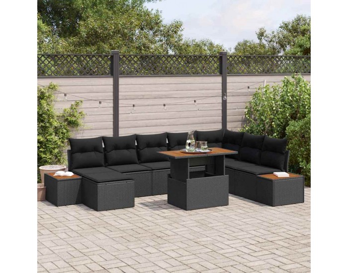 Sonata H Комплект за хранене в градината 9 pcs Черен и кафяв