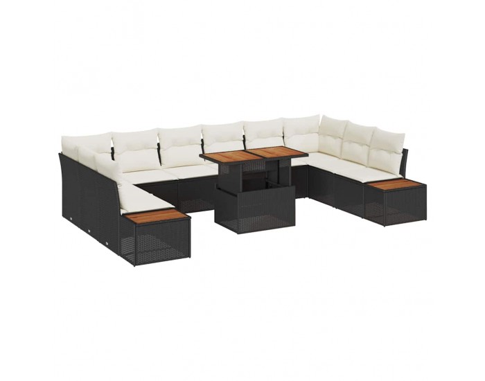 Sonata H Комплект за хранене в градината 11 pcs Черен и бежов