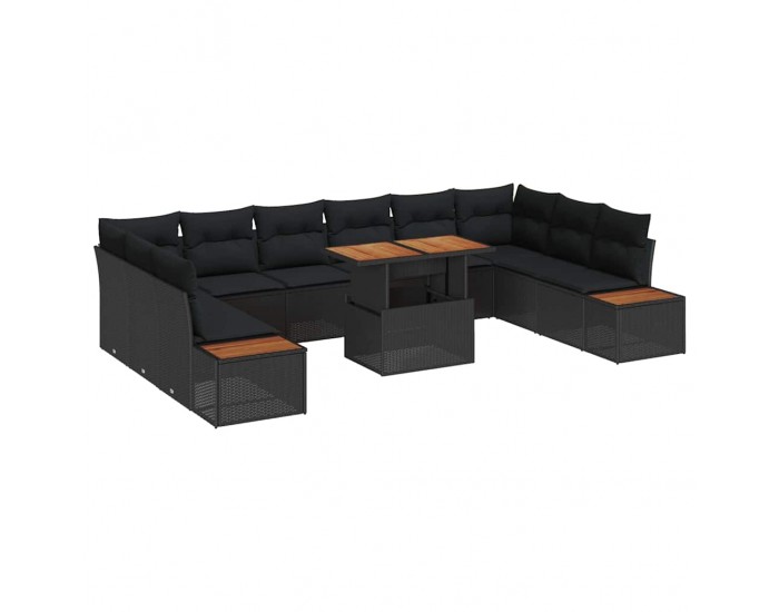 Sonata H Комплект за хранене в градината 11 pcs Черен и кафяв