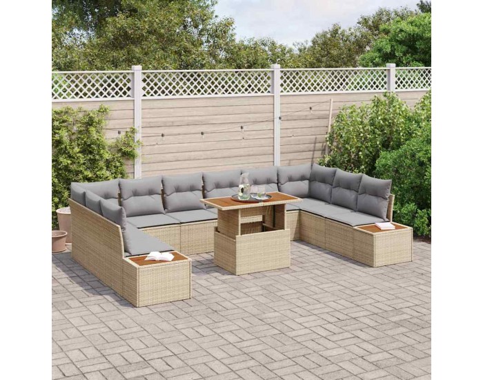 Sonata H Комплект за хранене в градината 11 pcs Бежово и сиво