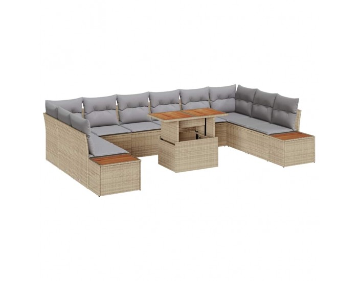 Sonata H Комплект за хранене в градината 11 pcs Бежово и сиво