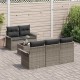 Sonata H Градински Софа Комплект с възглавница 6 pcs Сив 55 x 55 x 37 см