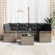 Sonata H Градински Софа Комплект с възглавница 7 pcs Сив 55 x 55 x 37 см