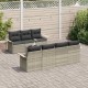 Sonata H Градински Софа Комплект 8 pcs Светло сиво и тъмно сиво