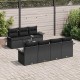 Sonata H Градински Софа Комплект 8 pcs Черно 55 x 55 x 37 см