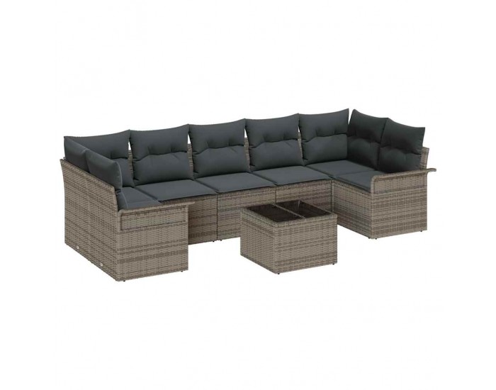 Sonata H Градински Софа Комплект с възглавница 8 pcs Сив 55 x 55 x 37 см