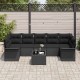 Sonata H Градински Софа Комплект 8 pcs Черно 55 x 55 x 37 см