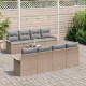 Sonata H Градински Софа Комплект 9 pcs Бежово и сиво 55 x 55 x 37 см