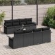 Sonata H Градински Софа Комплект 9 pcs Черно 55 x 55 x 37 см