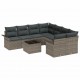 Sonata H Градински Софа Комплект с възглавница 9 pcs Сив 55 x 55 x 37 см