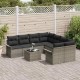 Sonata H Градински Софа Комплект с възглавница 9 pcs Сив 55 x 55 x 37 см