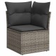 Sonata Set de canapele pentru grădină 9 buc. Gri poliratan