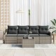 Sonata H Градински Софа Комплект с възглавница 5 pcs Сив 55 x 55 x 37 см