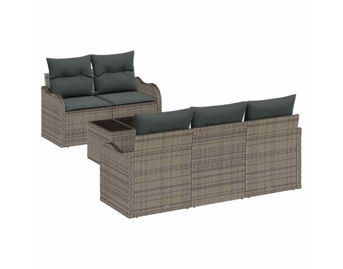 Sonata H Градински Софа Комплект с възглавница 6 pcs Сив 55 x 55 x 37 см