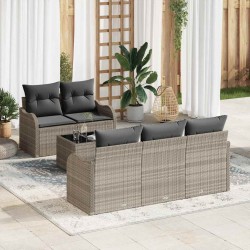 Sonata H Градински Софа Комплект 6 pcs Светло сиво и тъмно сиво - Canapele și bănci de grădină