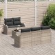 Sonata H Градински Софа Комплект 6 pcs Светло сиво и тъмно сиво