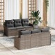 Sonata H Градински Софа Комплект с възглавница 7 pcs Сив 55 x 55 x 37 см