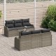 Sonata H Градински Софа Комплект с възглавница 7 pcs Сив 55 x 55 x 37 см