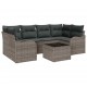 Sonata H Градински Софа Комплект с възглавница 7 pcs Сив 55 x 55 x 37 см