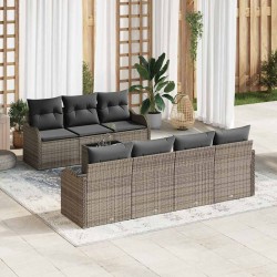 Sonata H Градински Софа Комплект с възглавница 8 pcs Сив 55 x 55 x 37 см - Canapele și bănci de grădină
