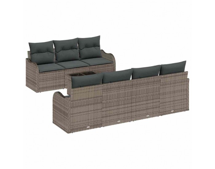 Sonata H Градински Софа Комплект с възглавница 8 pcs Сив 55 x 55 x 37 см