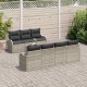 Sonata H Градински Софа Комплект 8 pcs Светло сиво и тъмно сиво