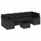 Sonata H Градински Софа Комплект 8 pcs Черно 55 x 55 x 37 см