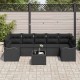 Sonata H Градински Софа Комплект 8 pcs Черно 55 x 55 x 37 см